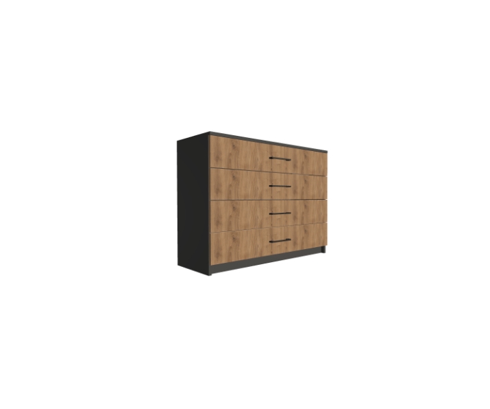 Komoda biurowa na cokole z 4 szufladami 