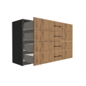 Komoda biurowa na cokole z 4 szufladami 