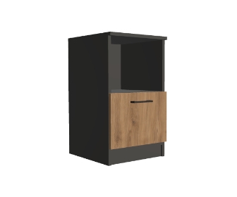 Kontener na cokole z szufladą półotwarty