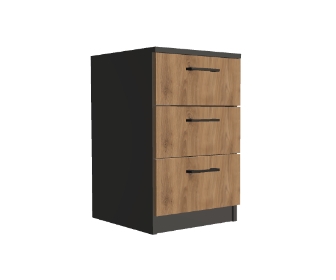 Kontener na cokole z trzema szufladami