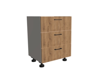 Szafka dolna pod płytę indukcyjną z szufladami 3-0