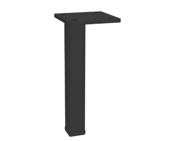 NOMET Z-4615-100.P61 Noga do mebli, H 100mm, czarny mat