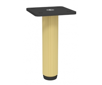 NOMET Z-4619-100RA1.A2-P61 Noga do mebli, H 100mm, anoda złota-czarny mat