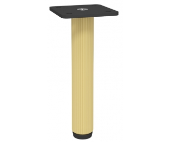 NOMET Z-4619-150RA1.A2-P61 Noga do mebli, H 150mm, anoda złota-czarny mat