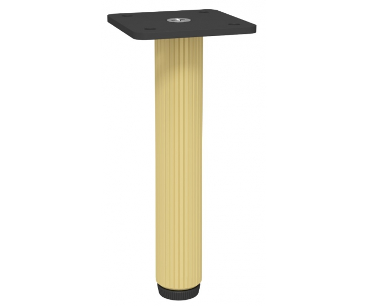 NOMET Z-4619-150RA1.A2-P61 Noga do mebli, H 150mm, anoda złota-czarny mat