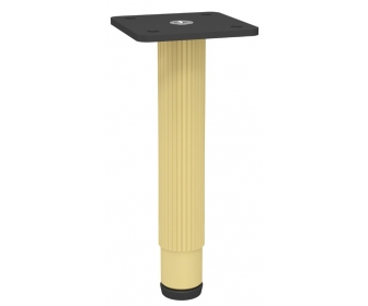 NOMET Z-4620-150RA1.A2-P61 Noga do mebli, H 150mm, anoda złota-czarny mat