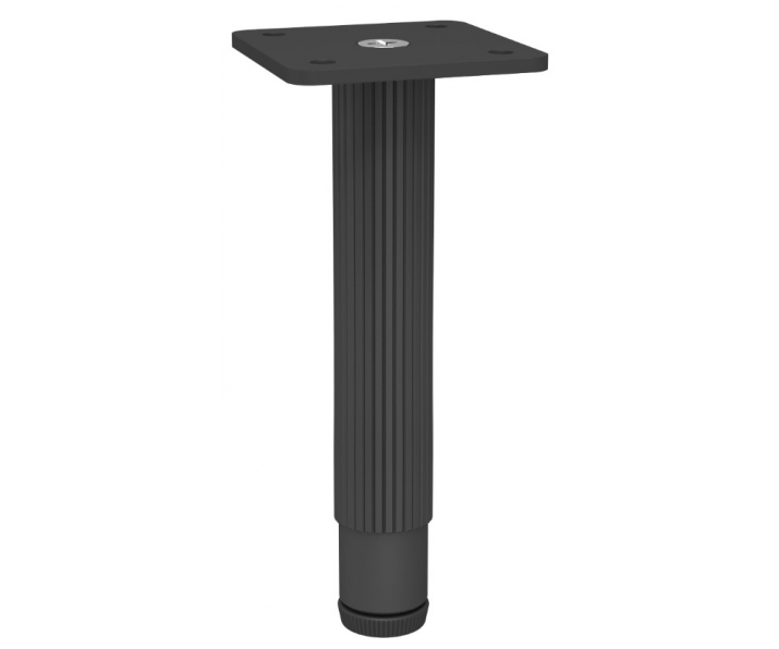 NOMET Z-4620-150RA1.A10-P61 Noga do mebli, H 150mm, anoda czarna-czarny mat