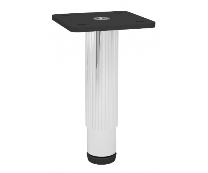 NOMET Z-4620-100RA1.G2-P61 Noga do mebli, H 100mm, chrom połysk-czarny mat