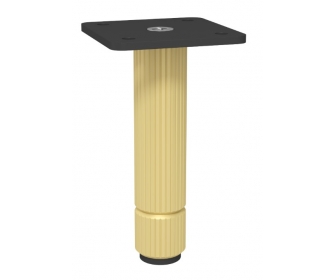 NOMET Z-4621-100RA1.A2-P61 Noga do mebli, H 100mm, anoda złota-czarny mat