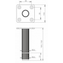 NOMET Z-4621-100RA1.A2-P61 Noga do mebli, H 100mm, anoda złota-czarny mat