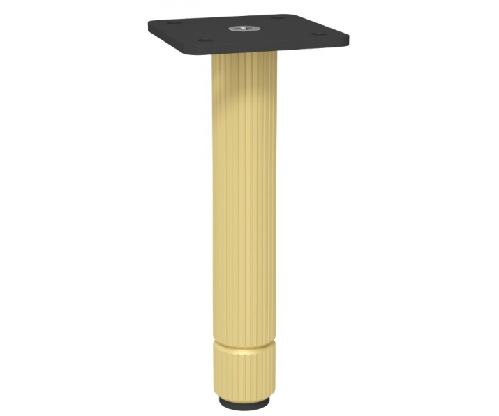 NOMET Z-4621-150RA1.A2-P61 Noga do mebli, H 150mm, anoda złota-czarny mat