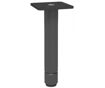 NOMET Z-4621-150RA1.A10-P61 Noga do mebli, H 150mm, anoda czarna-czarny mat