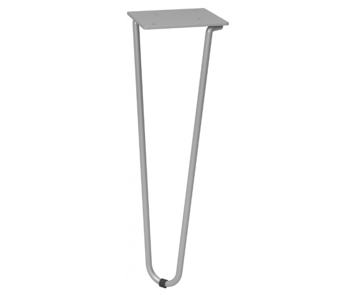 NOMET Z-4613-348.P78 Noga do mebli, H 348mm, srebrny mat