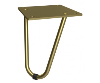 NOMET Z-4618-126.P94 Noga do mebli, H 126mm, złoty