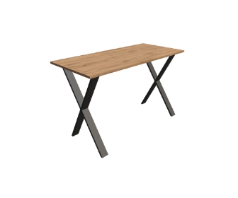 Biurko loftowe z nogami w kształcie litery X