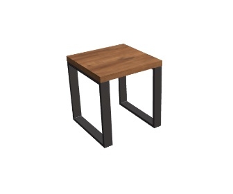 Stolik kawowy na szerokich nogach