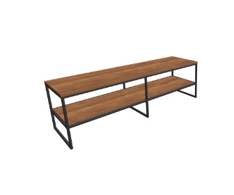 Stolik kawowy na podwójnym stelażu