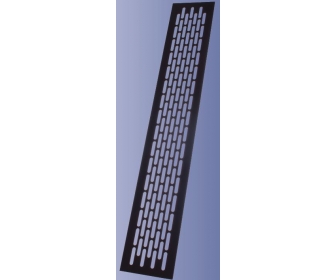 Kratka wentylacyjna "SMALL XS" H 60, L 245, czarna