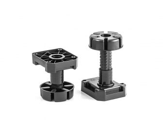 Nóżka plastikowa czarna wzmacniana MULTI LEG H 125-195