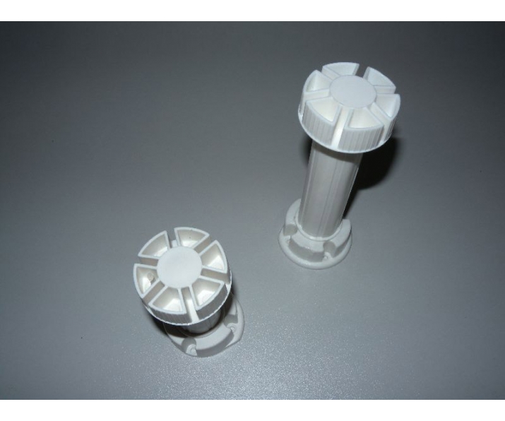 KAS. Nóżka plastikowa H- 150 Biała 