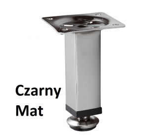 NÓŻKA  D-737-3 H-100 CZARNY MAT. kwadratowa 