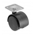 Kółko meblowe O50 czarne