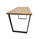 Stół LOFT nogi trapezowe, 135x68x7, czarny 190 VL
