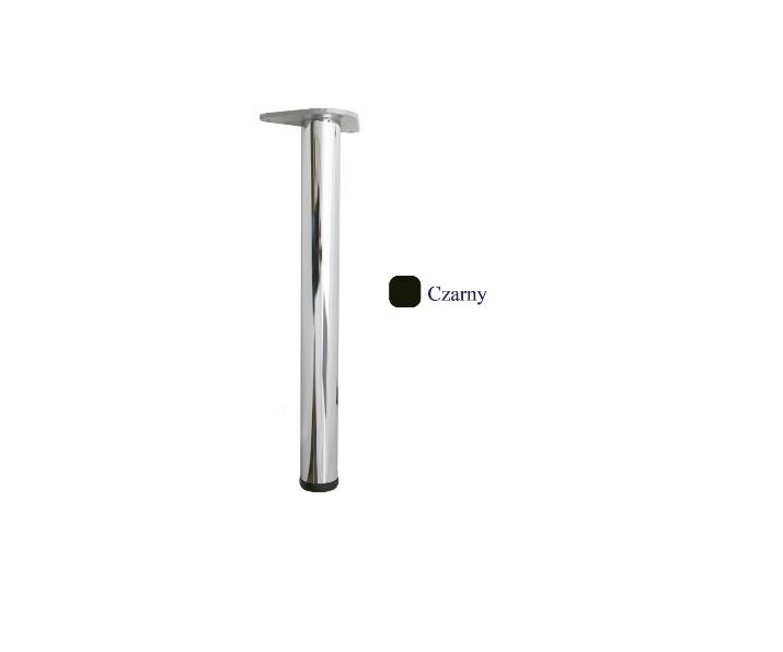 Noga LG-78 60x820 czarna z trójkątnym mocowaniem