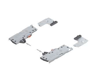 TIP-ON BLUMOTION zestaw (Jednostka + Zabierak) do LEGRABOX/MOVENTO, Typ S0, dł. NL 270-349 mm, Całkowita waga szuflady 0-10 kg,