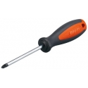 śrubokręt, Bit krzyżakowy PZ, wielkość 2, Długość całkowita (z łbem) 210 mm, pomarańczowe