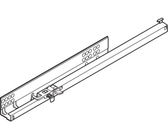 TANDEM BLUMOTION częściowy wysuw, 30 kg, dł. 460 mm, z bolcem mocującym, lewa, cynkowana