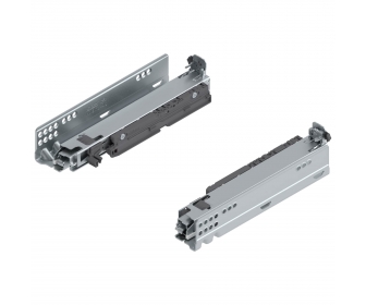 MOVENTO z Blumotion S pełny wysuw do szuflady drewnianej, 40 kg, dł. 250 mm, wymaga sprzęgła, lewa/prawa, cynkowana