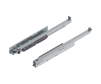 MOVENTO do TIP-ON BLUMOTION, pełny wysuw do szuflady drewnianej, 40 kg, dł. 600 mm, wymaga sprzęgła, lewa/prawa, cynkowana