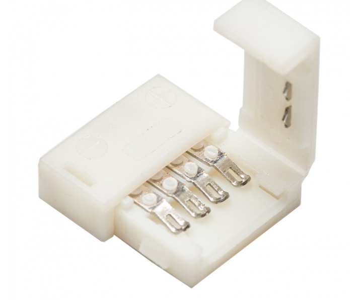 Złącze taśmy RGB 10mm 2-stronne z zatrzaskami