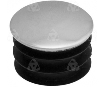 Zaślepka do rury Fi25 chrom płaska SHOP LINE (drążek fi25)