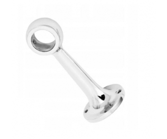 Uchwyt dystansowy z blokadą Q25 przelotowy chrom