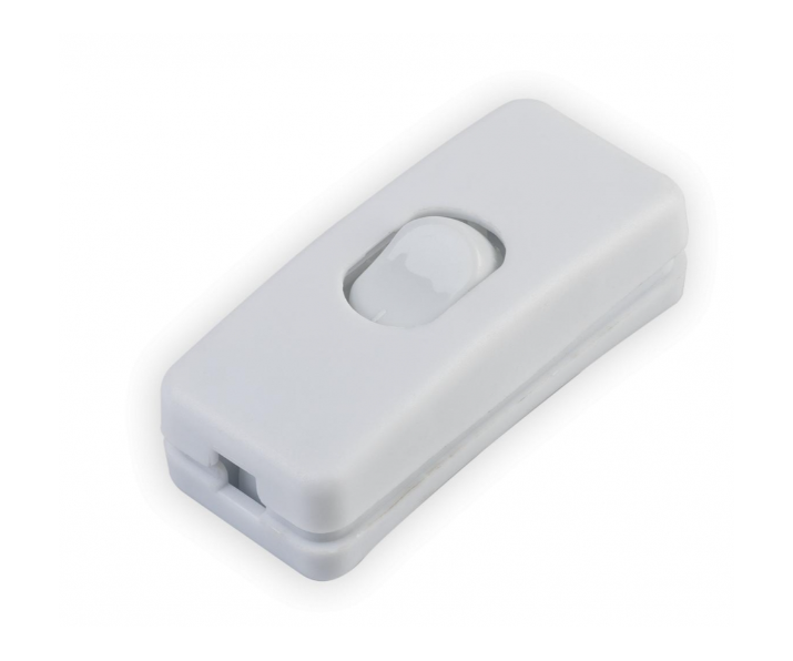 Włącznik przelotowy biały
