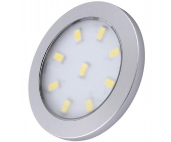 ORBIT XL oprawa LED, max 3,0W 12VDC 9pkt, NEUTRALNA okrągła, ramka alu z 2m przew. mini amp