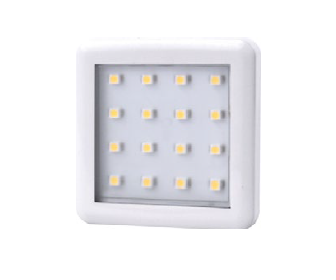 oczko led kwadrat  SQUARE 2   b/ciep  białe