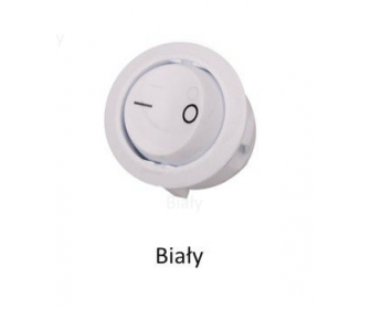 Wyłącznik kołyskowy W11, biały