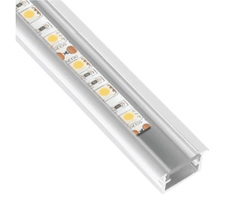 PROFIL INLINE MINI LED 2M, wpuszczany aluminium transparent, osłonka wciskana