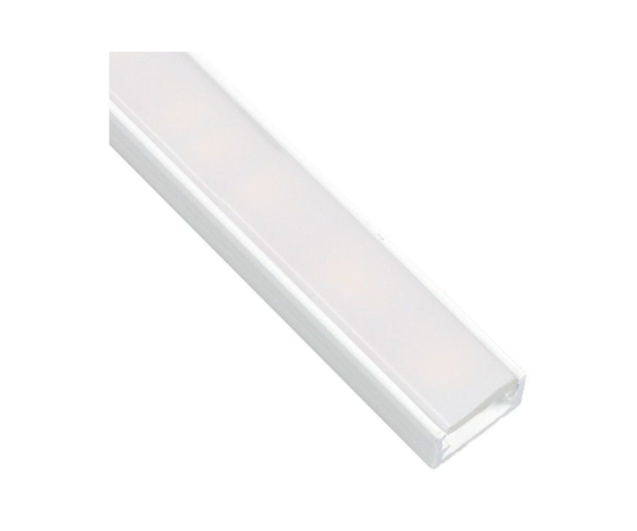 PROFIL-LINE MINI 2M, nakładany biały, mleczny klosz wciskany