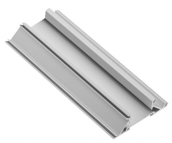 Profil aluminiowy LED kątowy DWUSTRONNY GLAX SREBRNY 3MB