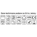 Taśma LED 300 PREMIUM 30W BIAŁE CIEPŁE (bez żelu)