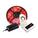 Zestaw RGB 5m sterownik RF z pilotem zasilacz 38W