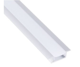 PROFIL INLINE MINI XL LED 3M, WPUSZCZANY ALUMINIUM MLECZNA OSŁONKA WCISKANA
