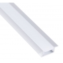 PROFIL INLINE MINI XL LED 3M, WPUSZCZANY ALUMINIUM MLECZNA OSŁONKA WCISKANA