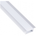PROFIL INLINE MINI XL LED 2M, WPUSZCZANY ALUMINIUM MLECZNA OSŁONKA WCISKANA