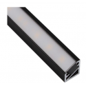 PROFIL TRILINE MINI 2M, KĄTOWY CZARNY MLECZNY z wcisniętą osłonką