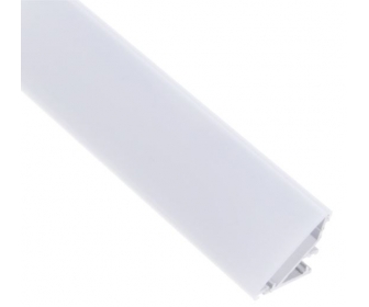 PROFIL CORNER 2M, KĄTOWY ALUMINIUM MLECZNY  z wciśniętą osłonką